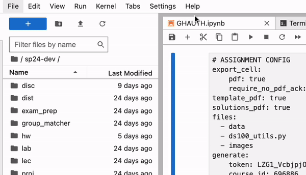 Gif showing how to toggle autoclose bracket